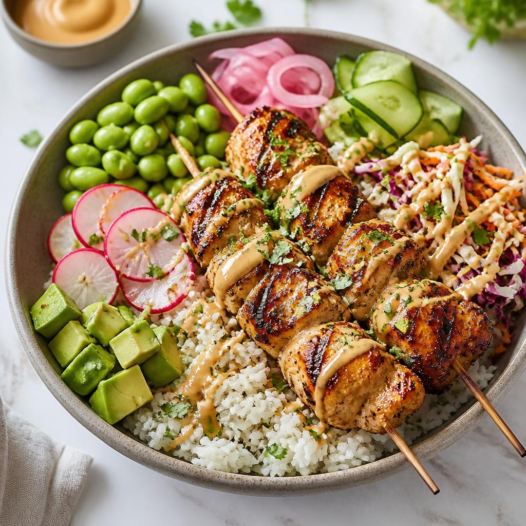 Chicken Skewer Bowl — Bara Grill
